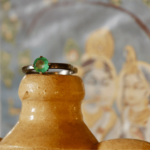 ANELLO ONICE VERDE - JAIPUR