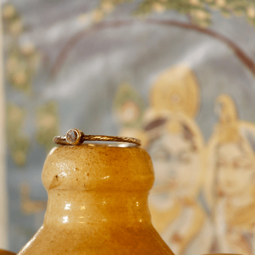 ANELLO FEDINA PIETRA DI LUNA - JAIPUR