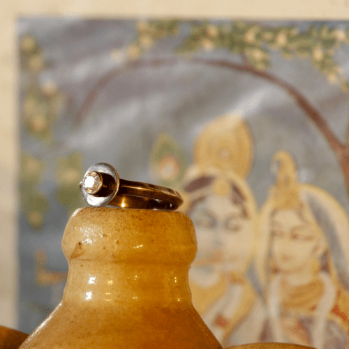 ANELLO QUARZO IALINO - JAIPUR